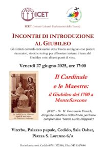 Il Cardinale e le Maestre: il Giubileo del 1700 a Montefiascone